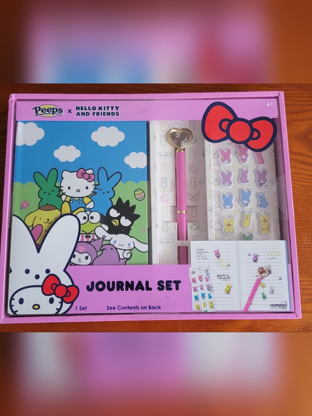 Peeps x Hello Kitty and Friends Journal Set with stickers New Sealed!